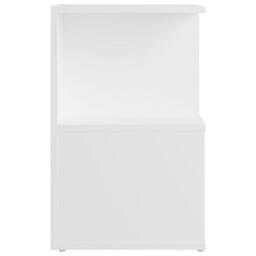 Berkfield Home Elegant Bedside Cabinet White 35x35x55 cm Engineered Wood - Size: 35 x 35 x 55 cm - thumbnail 5