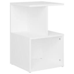 Berkfield Home Elegant Bedside Cabinet White 35x35x55 cm Engineered Wood - Size: 35 x 35 x 55 cm - thumbnail 3