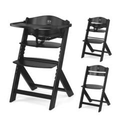 Kinderkraft ENOCK Adjustable Baby High Chair Infant Baby High Feeding Seat in Black