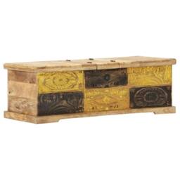 Berkfield Home Coffee Table 100x50x35 cm Solid Mango Wood in Brown - Size: 100 x 50 x 35 cm - thumbnail 8