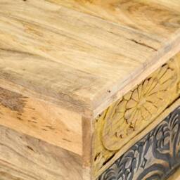 Berkfield Home Coffee Table 100x50x35 cm Solid Mango Wood in Brown - Size: 100 x 50 x 35 cm - thumbnail 5