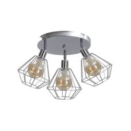 Netlighting Foskal Ceiling Spotlight Clusters Silver 32cm 3x E27