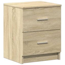 Berkfield Home Bedside Cabinets 2 pcs with 2 Drawers Sonoma Oak 40x36x50 cm in Light Beige - Size: 40 x 36 x 50 cm - thumbnail 6