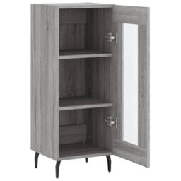 Berkfield Home Sideboard Grey Sonoma 34.5x34x90 cm Engineered Wood - thumbnail 6