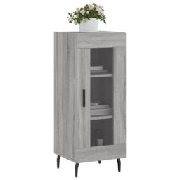 Berkfield Home Sideboard Grey Sonoma 34.5x34x90 cm Engineered Wood - thumbnail 3