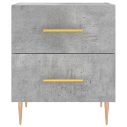 Berkfield Home Modern Bedside Cabinet Concrete Grey 40x35x47.5 cm Engineered Wood - thumbnail 6