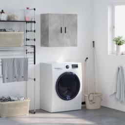 Berkfield Home Wall Cabinet Concrete Grey 60x31x60 cm Engineered Wood - Size: 60 x 31 x 60 cm - thumbnail 2