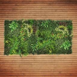 Ark Mat Lush Lonsdale Artificial Plant Wall Panel 1x1m - Indoor & Outdoor in Green - thumbnail 9
