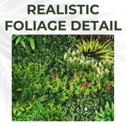 Ark Mat Lush Lonsdale Artificial Plant Wall Panel 1x1m - Indoor & Outdoor in Green - thumbnail 5