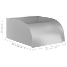 Berkfield Home Waterfall 30x34x14 cm Stainless Steel 304 in Silver - Size: 30 x 34 x 14 cm - thumbnail 7