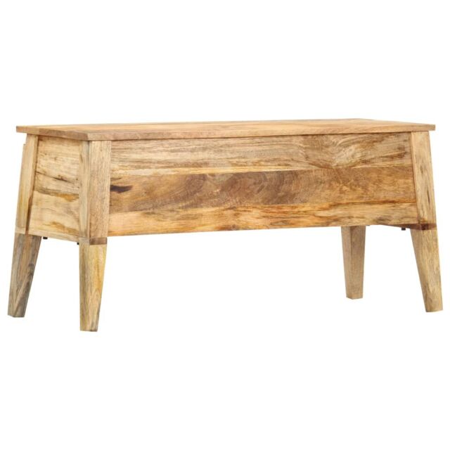 Berkfield Home Storage Box 99x35x48 cm Solid Mango Wood in Brown - Size: 99 x 35 x 48 cm - image 1