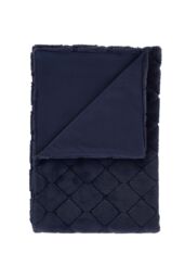 Catherine Lansfield 'Cosy Diamond' Blanket Throw in Navy - Size: 130 cm x 170 cm - thumbnail 5