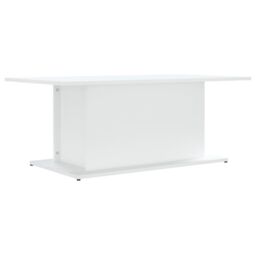 Berkfield Home Coffee Table White 102x55.5x40 cm Engineered Wood - thumbnail 2