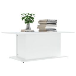 Berkfield Home Coffee Table White 102x55.5x40 cm Engineered Wood - thumbnail 3