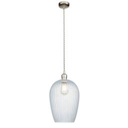 Netlighting Livorno Dome Pendant Ribbed Glass in Grey - thumbnail 6