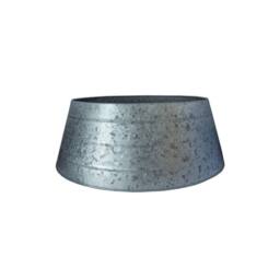 Lemon Pavilion Furniture and Decor Christmas Tree Skirt - Iron - L67 x W67 x H26 cm - Galvanised in Grey - thumbnail 1