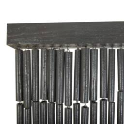 Berkfield Home Insect Door Curtain Bamboo 90x200 cm in Dark Grey - thumbnail 4