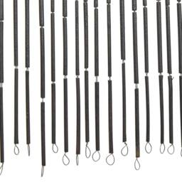 Berkfield Home Insect Door Curtain Bamboo 90x200 cm in Dark Grey - thumbnail 5