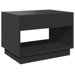 Berkfield Home Coffee Table with Infinity LED Black 70x50x50 cm - Size: 70 x 50 x 50 cm - thumbnail 8