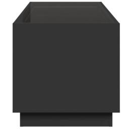 Berkfield Home Coffee Table with Infinity LED Black 70x50x50 cm - Size: 70 x 50 x 50 cm - thumbnail 7