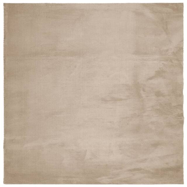 Berkfield Home Rug HUARTE Short Pile Soft & Washable Sand 160x160 cm in Light Sand - Size: Medium - image 1