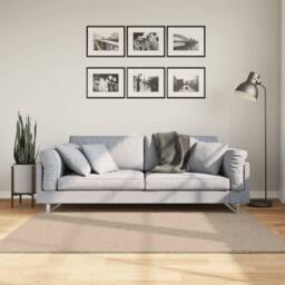 Berkfield Home Rug HUARTE Short Pile Soft & Washable Sand 160x160 cm in Light Sand - Size: Medium - thumbnail 2