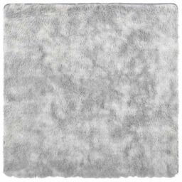 Berkfield Home Shaggy Rug High Pile NAVARRA Light Grey 200x200 cm Polyester - Size: Medium - thumbnail 2