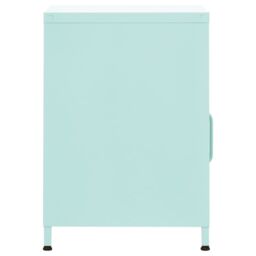 Berkfield Home Nightstands 2 pcs Mint 35x35x51 cm Steel in Green - Size: 35 x 35 x 51 cm - thumbnail 4