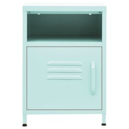 Berkfield Home Nightstands 2 pcs Mint 35x35x51 cm Steel in Green - Size: 35 x 35 x 51 cm - thumbnail 3