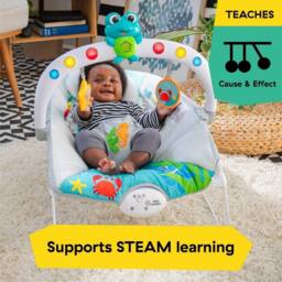 Baby Einstein Kick to It Neptune Ocean Explorers Musical Baby Bouncer Seat 0-6M - thumbnail 5