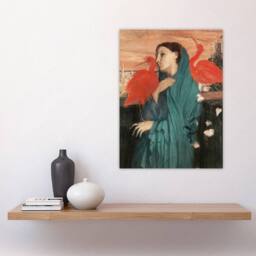 "Artery8 Young Woman with Ibis Birds Edgar Degas Vintage Wall Art Print Poster - Size: W18"" x H24""" - thumbnail 4