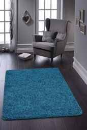 My Mat 'Buddy' Rug in Teal - Size: 100 cm x 150 cm - thumbnail 1