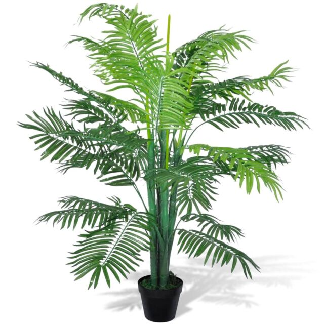 Berkfield Home Artificial Phoenix Palm Tree with Pot 130 cm in Green - image 1