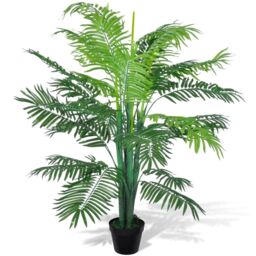 Berkfield Home Artificial Phoenix Palm Tree with Pot 130 cm in Green - thumbnail 1