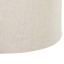 Wyld and Coco Kids Pouffe Beige Faux Linen with Hidden Storage - thumbnail 7