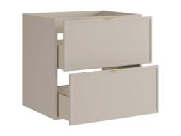 Vente-unique Wall-Hung Vanity Unit With Metal Handles - Beige - 60 Cm - ONDIL - thumbnail 6