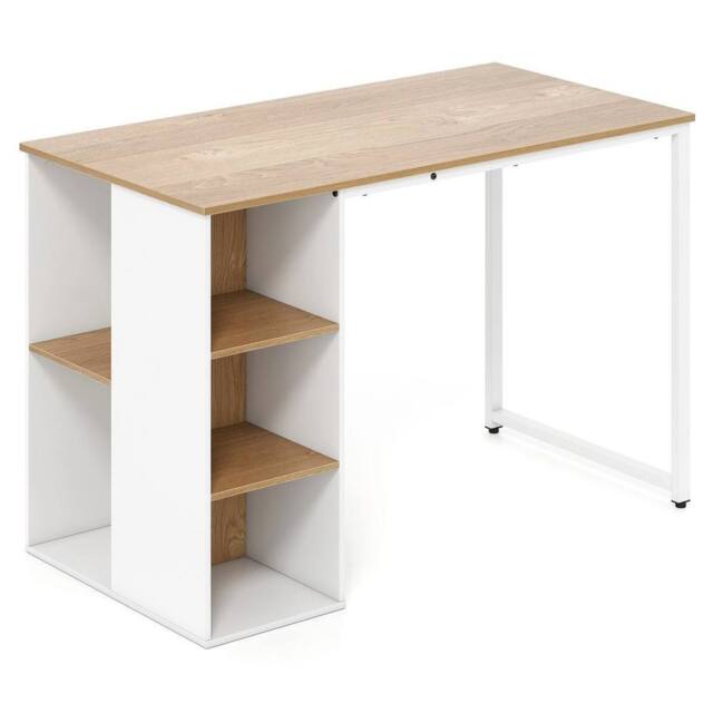 VOGREX Natural 115cm Modern Home Office Computer Desk - image 1