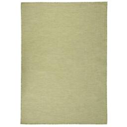 Berkfield Home Outdoor Flatweave Rug 200x280 cm Green - Size: 100 cm diameter - thumbnail 2