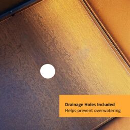 Nicoman Metal Planter Corten Steel Trough Planter Pre-Rusted 80cm x 40cm in Bronze - Size: 80 cm x 40 cm - thumbnail 5