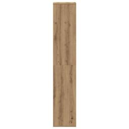 Berkfield Home Shoe Cabinet Artisan Oak 54x34x183 cm Engineered Wood in Brown - Size: 54 x 34 x 183 cm - thumbnail 6
