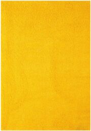 THE RUGS Yellow Plain High Pile Shaggy Rugs & Runners Living Room Bedroom - Size: 120 cm x 170 cm - thumbnail 2