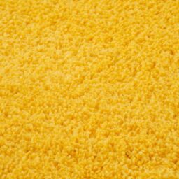 THE RUGS Yellow Plain High Pile Shaggy Rugs & Runners Living Room Bedroom - Size: 120 cm x 170 cm - thumbnail 3