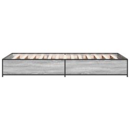Berkfield Home Bed Frame without Mattress Grey Sonoma 90x190 cm Single - thumbnail 5