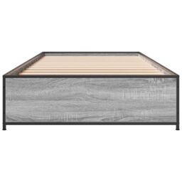 Berkfield Home Bed Frame without Mattress Grey Sonoma 90x190 cm Single - thumbnail 4