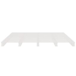 Berkfield Home Pallet Bed White 135x190 cm Double Wood Pine - thumbnail 5