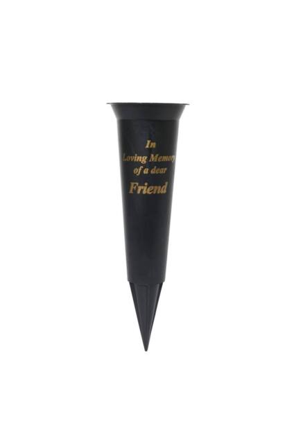 KDMD Friend Black Grave Vase 23cm 5 Pack - image 1