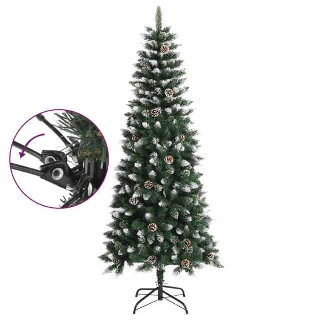 Berkfield Home Beautiful Artificial Christmas Tree with Stand Green 180 cm PVC - image 1