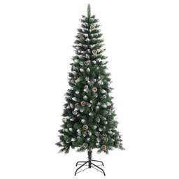 Berkfield Home Beautiful Artificial Christmas Tree with Stand Green 180 cm PVC - thumbnail 3