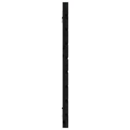 Berkfield Home Wall Headboard Black 146x3x63 cm Solid Wood Pine - Size: 146 x 3 x 63 cm - thumbnail 5