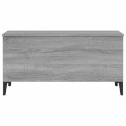Berkfield Home Decorative Coffee Table Grey Sonoma 90x44.5x45 cm Engineered Wood - thumbnail 7
